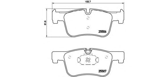 

КОЛОДКИ ТОРМОЗНЫЕ ДИСКОВЫЕ К-Т BMW (BRILLIANCE) 3 SERIES (F30 F35) 07/12- / BMW 1 (F20) 11/10- / B, P06070