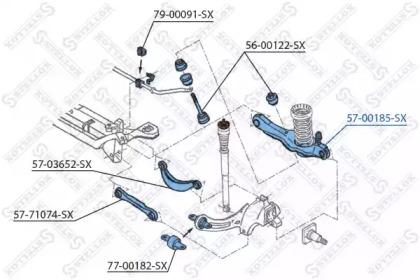 Рычаг задний нижний ford focus 98-04