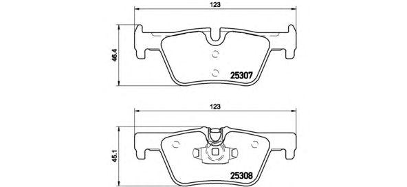 

КОЛОДКИ ТОРМОЗНЫЕ ДИСКОВЫЕ ЗАД BMW 1 F20 1.6 1.8 2.0D 11, P06071