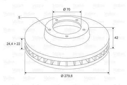 

ДИСК ТОРМОЗНОЙ OPEL ASTRA G/H 98-09/MERIVA 03-/ZAFIRA 99- ПЕРЕД X1, 297684