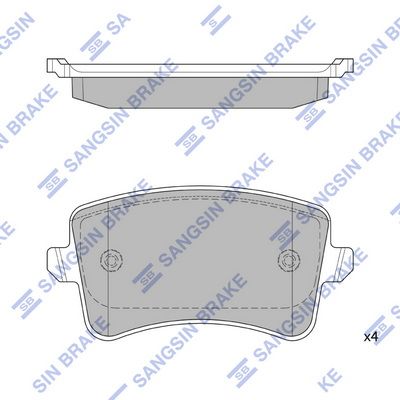 

КОЛОДКИ ТОРМОЗНЫЕ ЗАДНИЕ SP2146, SP2146