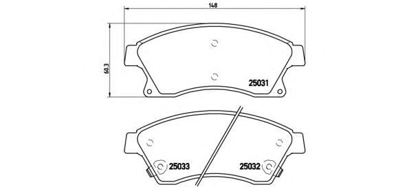 Колодки тормозные дисковые к-т buick (sgm) excelle gt 06/10-10/17 / buick (sgm) excelle xt 01/10-12