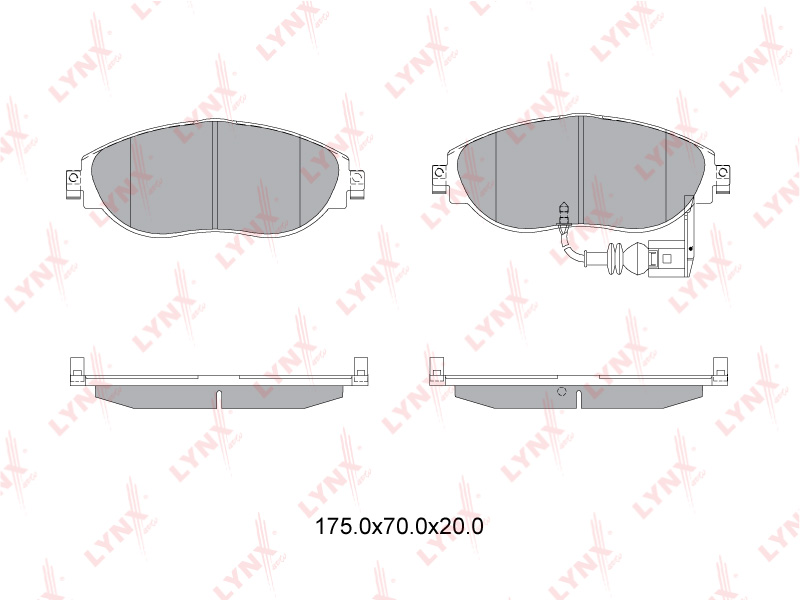 

КОЛОДКИ ТОРМОЗНЫЕ ПЕРЕДНИЕ SKODA OCTAVIA(5E) 1.2T-2.0T 12- / SUPERB(3V) 1.4T-2.0T 15-, VW GOLF VII 1.0-2.0D 12- / PASSAT 1.4T-2.0D 10- / SHARAN 1.4T-2.0D 10-, BD8042