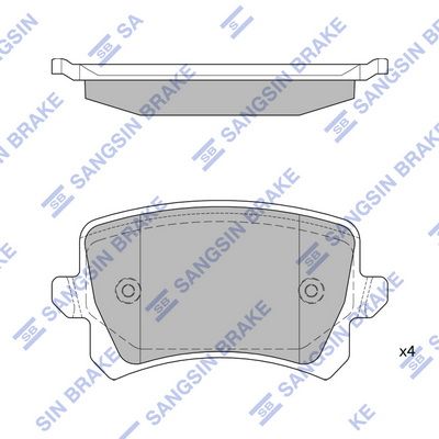 

КОЛОДКИ ТОРМОЗНЫЕ ЗАДНИЕ SP2263, SP2263