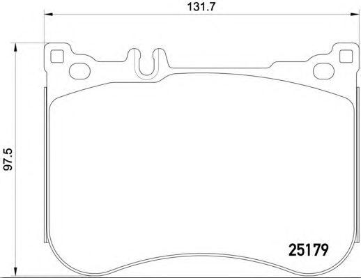 Колодки тормозные дисковые пер mb sl r231 3.5 5.0 12
