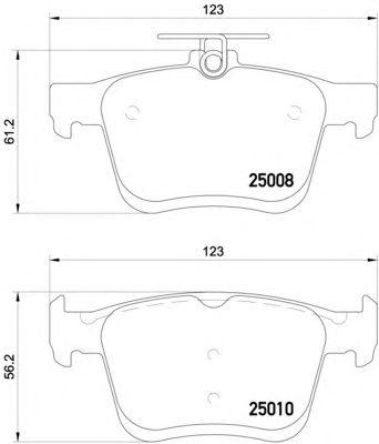 Колодки тормозные дисковые зад audi a3 vw golf vii 1.2