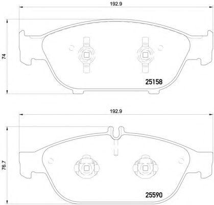 Колодки тормозные дисковые audi (faw) a6l saloon (c7) 01/12-12/18 / audi a6 (4g2 4gc c7) 11/10-09