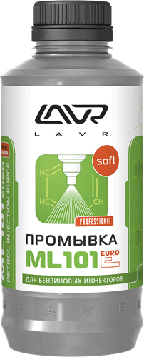 Lavr промывка системы впрыска бензинового двигателя ml101 euro, 1 л