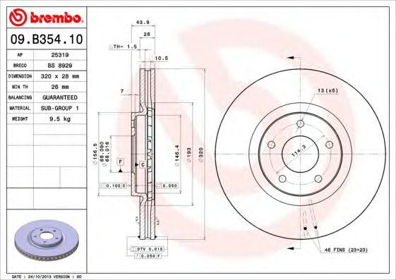 

ДИСК ТОРМОЗНОЙ NISSAN (DFAC) QASHQAI (J10) 12/07- / NISSAN QASHQAI / QASHQAI +2 I (J10, NJ10) 12/06, 09B35410