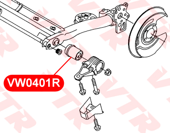 

САЙЛЕНТБЛОК БАЛКИ ЗАДНЕЙ ПОДВЕСКИ, VW0401R
