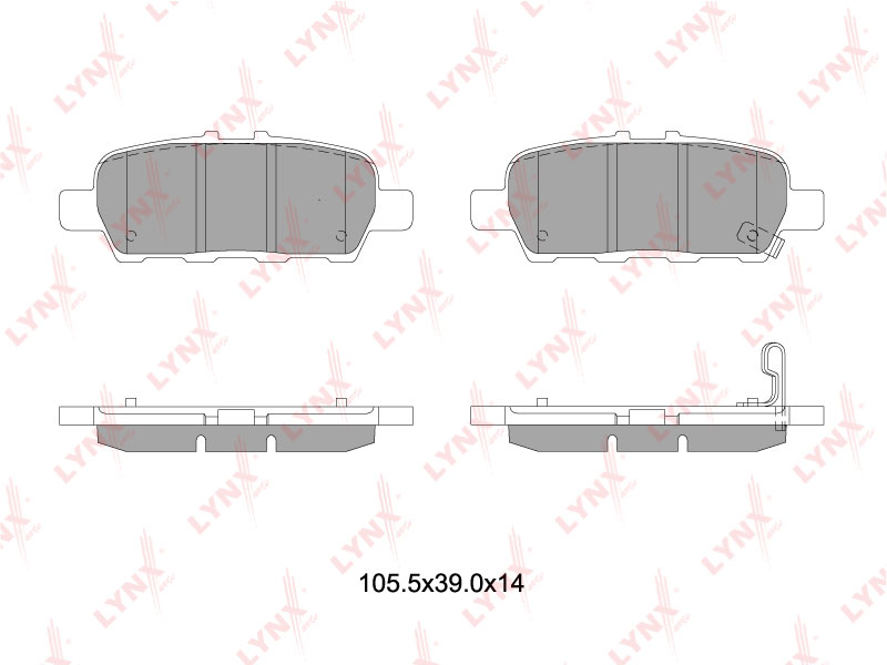 

КОЛОДКИ ТОРМОЗНЫЕ ЗАД NISSAN JUKE 1.2-1.6T 10- / TEANA II 2.5-3.5 08- / TIIDA 1.2-1.6 14- / X-TRA, BD5745