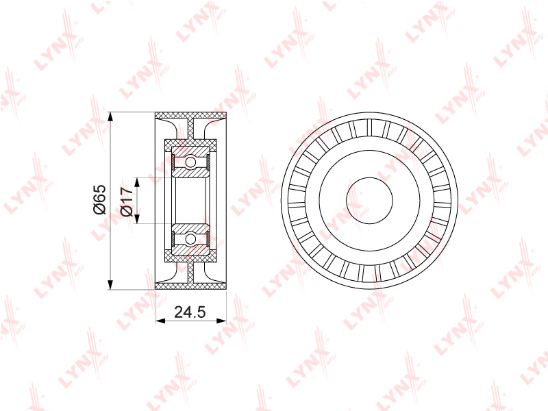 

РОЛИК НАТЯЖИТЕЛЯ РЕМНЯ ПРИВОДНОГО MITSUBISHI ASX 1.8-2.0 10- / LANCER 1.8-2.0 08- / OUTLANDE, PB5139