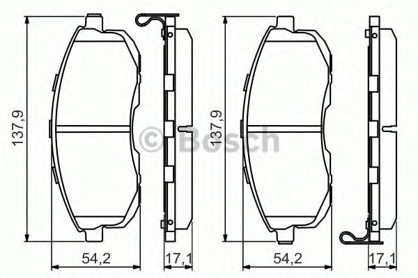 

ДИСКОВЫЕ КОЛОДКИ ПЕРЕДНИЕ, 0986494572