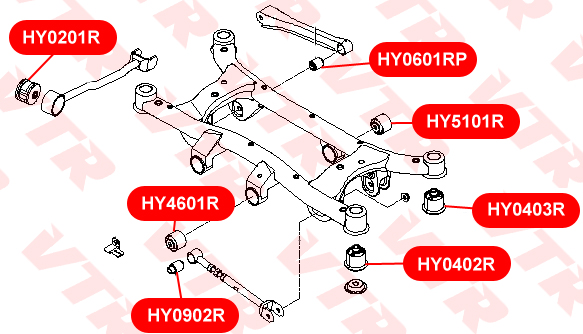 

САЙЛЕНБЛОК ЦАПФЫ ЗАДНЕЙ ПОДВЕСКИ, HY0902R