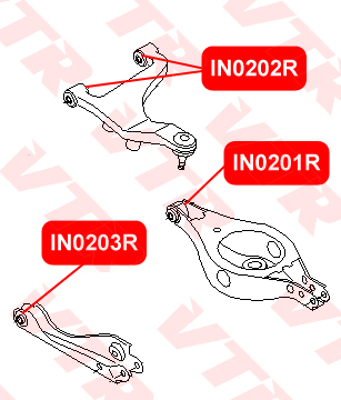 

САЙЛЕНТБЛОК РЫЧАГА ЗАДНЕЙ ПОДВЕСКИ, IN0201R