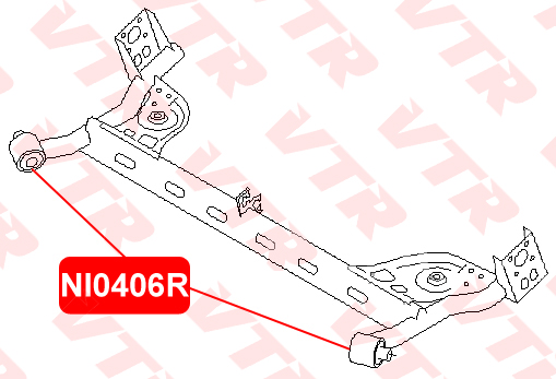 

ПОЛИУРЕТАНОВЫЙ САЙЛЕНТБЛОК БАЛКИ ЗАДНЕЙ ПОДВЕСКИ, NI0406RP