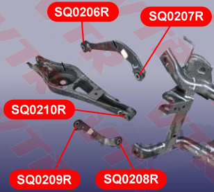 

САЙЛЕНТБЛОК ВЕРХНЕГО РЫЧАГА ЗАДНЕЙ ПОДВЕСКИ, ЗАДНИ, SQ0207R