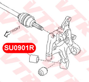 

САЙЛЕНТБЛОК ЦАПФЫ ЗАДНЕЙ ПОДВЕСКИ, НИЖНИЙ, SU0901R