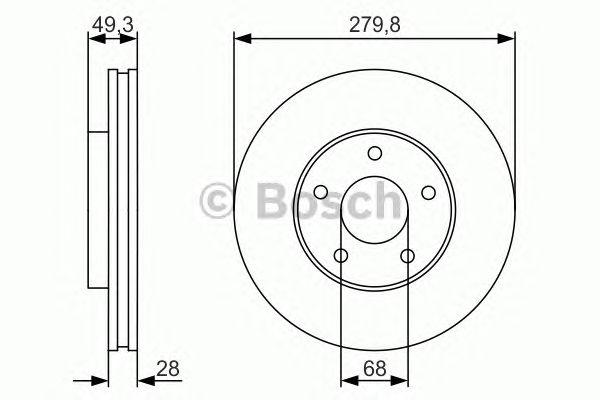 Тормозной диск передний