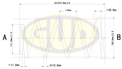 

ПРУЖИНА ПЕР FORD FOCUS II 2.0, 1.6TDCI 04>, GCS027603