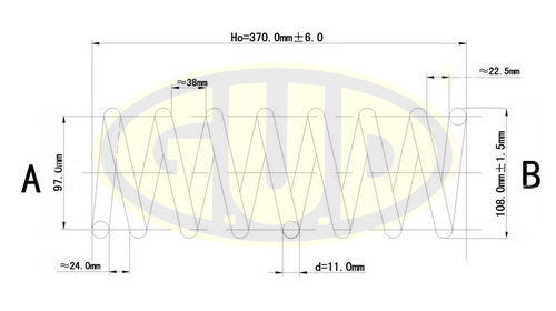 

ПРУЖИНА ЗАДН FORD FOCUS II 1.4-1.6 04>, GCS227586