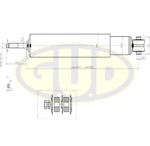 

АМОРТИЗАТОР ЗАДН МАСЛ OPEL ASTRA F, VECTRA A, DAE NEXIA, LANOS, ESPERO, GSA443134