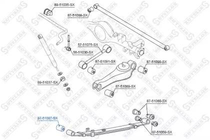 Сайлентблок рессоры пер. hyundai h-1 96-01