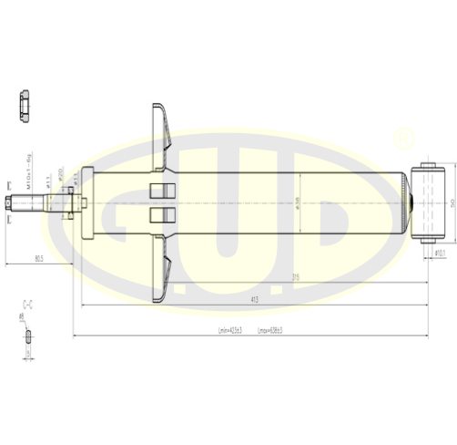 

АМОРТИЗАТОР ЗАДН МАСЛ VW GOLF II-IV, JETAII, VENTO, SEAT TOLEDO С ЧАШКОЙ, GSA443800