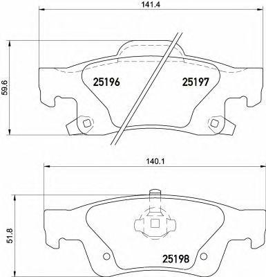 

КОЛОДКИ ТОРМОЗНЫЕ ДИСКОВЫЕ К-Т JEEP GRAND CHEROKEE IV (WK, WK2) 11 10, P37016