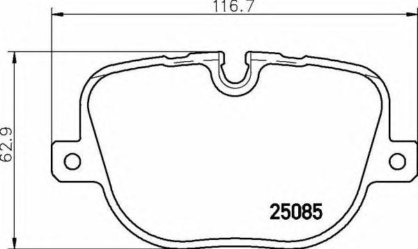 

КОЛОДКИ ТОРМОЗНЫЕ ДИСКОВЫЕ К-Т LAND ROVER RANGE ROVER SPORT LS 09 09-- R, P44025