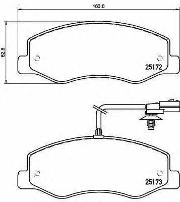 

КОЛОДКИ ТОРМОЗНЫЕ ДИСКОВЫЕ К-Т VAUXHALL MOVANO MK II B VAN 05 10-- R, P68061
