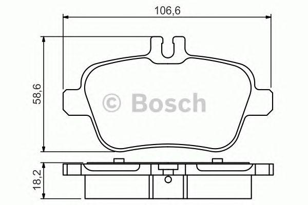 

ДИСКОВЫЕ КОЛОДКИ ЗАДНИЕ, 0986495348