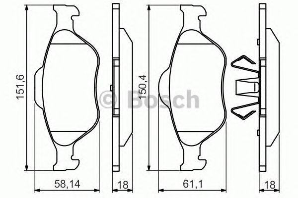 

КОЛОДКИ ТОРМОЗНЫЕ ДИСКОВЫЕ ПЕР, 0986495220