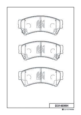 

КОЛОДКИ ТОРМОЗНЫЕ, ПЕРЕДНИЕ (С АНТИСКРИПНОЙ ПЛАСТИНОЙ) MZ ATENZA GHEFW 08-, D3146MH