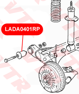 

ПОЛИУРЕТАНОВЫЙ САЙЛЕНТБЛОК БАЛКИ ЗАДНЕЙ ПОДВЕСКИ, LADA0401RP