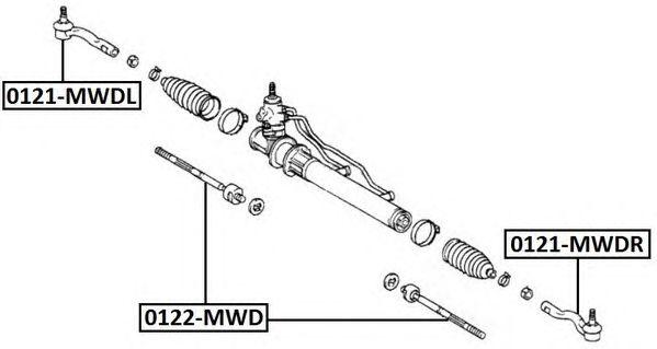 

НАКОНЕЧНИК ПОПЕРЕЧНОЙ РУЛЕВОЙ ТЯГИ, 0121MWDR