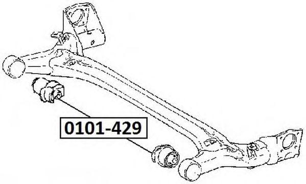 

ПОДВЕСКА, РЫЧАГ НЕЗАВИСИМОЙ ПОДВЕСКИ КОЛЕСА, 0101429