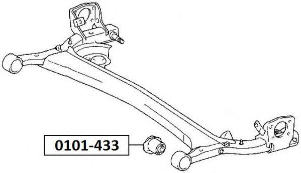 

ПОДВЕСКА, РЫЧАГ НЕЗАВИСИМОЙ ПОДВЕСКИ КОЛЕСА, 0101433