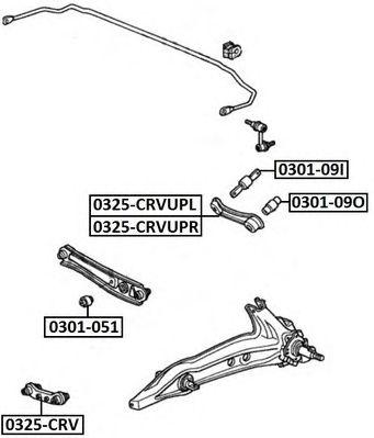 

РЫЧАГ ПОДВЕСКИ ЗАД ВЕРХ R HONDA CIVIC 91-01, 0325CRVUPR