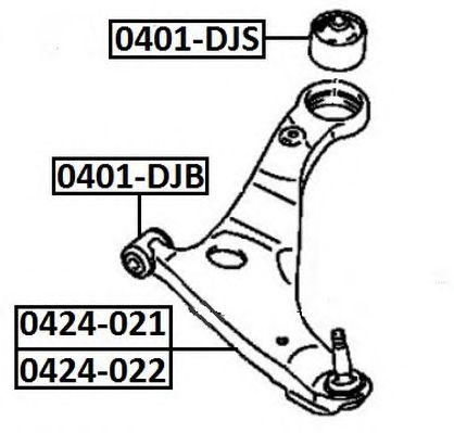 

ПОДВЕСКА, РЫЧАГ НЕЗАВИСИМОЙ ПОДВЕСКИ КОЛЕСА, 0401DJS