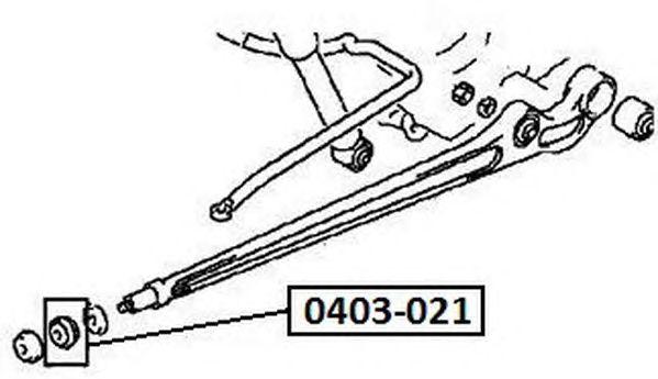 

РЕМКОМПЛЕКТ, ОПОРА СТОЙКИ АМОРТИЗАТОРА, 0403021