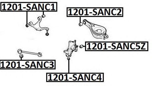 

ПОДВЕСКА, РЫЧАГ НЕЗАВИСИМОЙ ПОДВЕСКИ КОЛЕСА, 1201SANC2