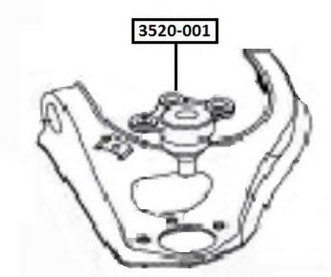 

ОПОРА ШАРОВАЯ, 3520001