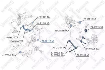 Сайлентблок рычага зад ниж vw golf all 03-