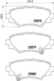 Колодки тормозные дисковые зад, mazda (changan) 3 axela hatchback (bm) 05/14- / mazda (changan) 3 ax