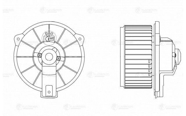 

Э/ВЕНТИЛЯТОР ОТОП. ДЛЯ А/М TOYOTA COROLLA (01-) (LFH 19D0), LFH19D0