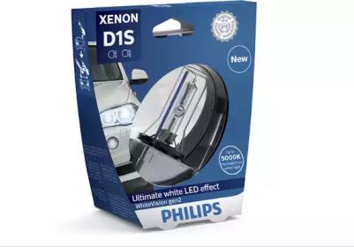 Лампа ксенон Philips Xenon WhiteVision, D1S,...