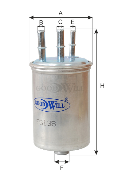 

ФИЛЬТР ТОПЛИВНЫЙ, FG138