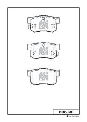 

КОЛОДКИ ТОРМОЗНЫЕ, ЗАДНИЕ (С АНТИСКРИПНОЙ ПЛАСТИНОЙ) HO CIVIC 00-/EK9 TYPER 95-, ACCORD CL 00-/CF 97-/CD 93-/CB 89-, ASCOT/ETC 89-, INSPIRE/ETC 89-, INTEGRA DC5 01-, RAFAGA CE 93-, PRELUDE 91- SZ SWIFT 04-, SX4 06-, D5056MH