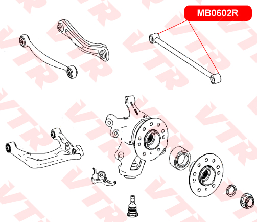 

САЙЛЕНТБЛОК ПОПЕРЕЧНОЙ ТЯГИ, MB0602R